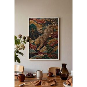 Imagine Tablou decorativ, 115247, Lemn masiv, Sticla PVC, Multicolor