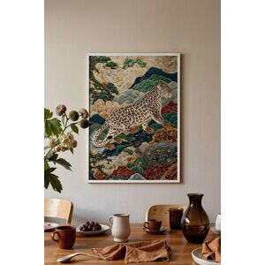 Imagine Tablou decorativ, 115250, Lemn masiv, Sticla PVC, Multicolor