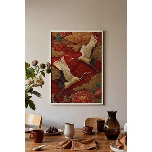 Imagine Tablou decorativ, 115252, Lemn masiv, Sticla PVC, Multicolor