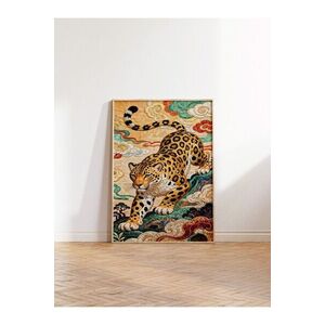 Imagine Tablou decorativ, 115253, Lemn masiv, Sticla PVC, Multicolor