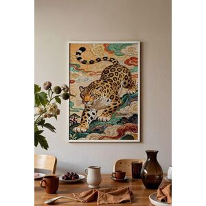 Imagine Tablou decorativ, 115253, Lemn masiv, Sticla PVC, Multicolor