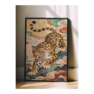 Imagine Tablou decorativ, 115253, Lemn masiv, Sticla PVC, Multicolor