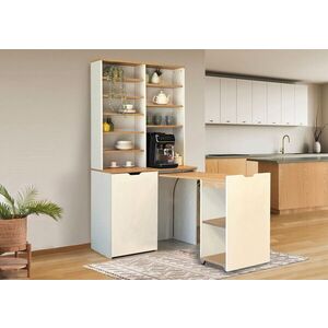 Imagine Dulap de bucatarie, Hanah Home, Flexa, PAL, Stejar / Crem
