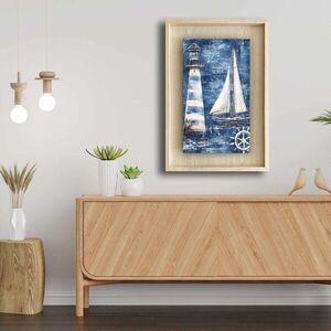 Imagine Tablou decorativ, Ahsakca, Lemn masiv, Fundal: 100% MDF de arțar (grosime: 2, 7 mm) Vopsea: 100% MDF (grosime: 5 mm), Multicolor