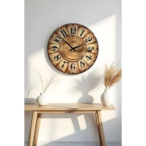 Imagine Ceas de perete, Huhuas00001, MDF, Dimensiune: 50 x 50 cm (1 bucată), Multicolor