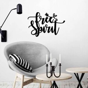 Imagine Decoratiune de perete, Free Spirit, Metal, Dimensiuni: 56 x 37 cm , Negru