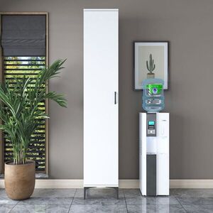 Imagine Dulap multifunctional, Hanah Home, JE250, 40x218.6x45 cm, PAL melaminat, Alb
