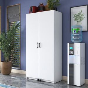Imagine Dulap multifunctional, Hanah Home, JE103, 90x180x42 cm, PAL melaminat, Alb