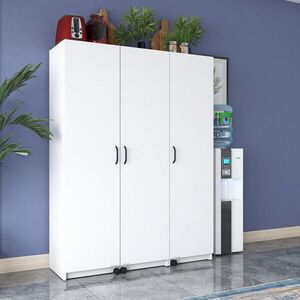 Imagine Dulap multifunctional, Hanah Home, JE109, 135x180x42 cm, PAL melaminat, Alb