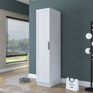 Imagine Dulap pentru haine, Hanah Home, BA204, 45x210x45 cm, PAL melaminat, Alb