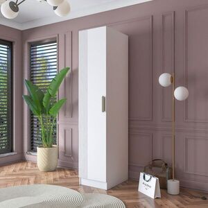 Imagine Dulap pentru haine, Hanah Home, BA182, 45x210x57.5 cm, PAL melaminat, Alb