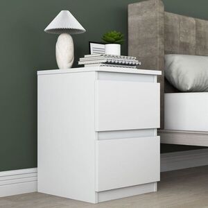 Imagine Noptiera, Hanah Home, BD109, 40x55x40 cm, PAL melaminat, Alb