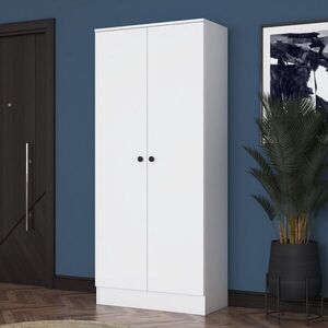 Imagine Cuier de perete, Hanah Home, EA148, 80x182.8x37.5 cm, PAL melaminat, Alb