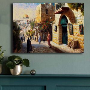 Imagine Tablou decorativ, 70100GSC-023, Canvas, Lemn, Multicolor