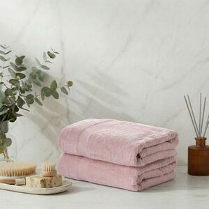 Imagine Set prosoape de baie, L'essentiel Maison, Lanes, BUMBAC ORGANIC, Roz deschis