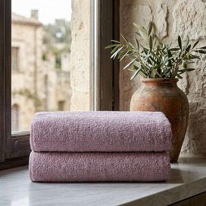 Imagine Set prosoape de baie, L'essentiel Maison, Slick, Bumbac, Roz prafuit
