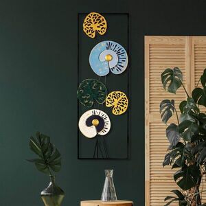 Imagine Decoratiune de perete, Grape Vine 1 (3), Metal, Dimensiuni: 32 x 90 x 4 cm, Multicolor