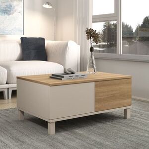 Imagine Masuta de cafea, Hanah Home, Mood, 90x40x60 cm, PAL, Nisip / Stejar