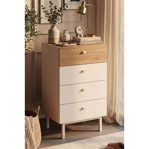Imagine Dulap, Hanah Home, Luke, 47.9x80.1x36.8 cm, PAL, Nisip / Stejar