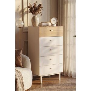 Imagine Dulap, Hanah Home, Luke, 47.9x96.6x36.8 cm, PAL, Nisip / Stejar