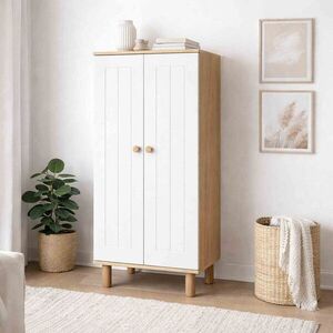 Imagine Dulap multifunctional, Hanah Home, Ayka 1600-205, 60x129x.37 cm, PAL, Alb/Maro