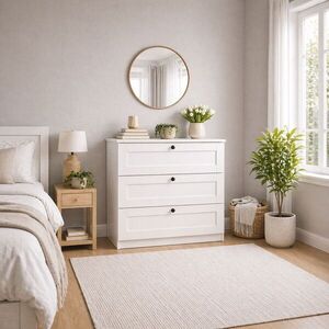Imagine Dulap, Hanah Home, Lucas 1600-207, 80x7.5x42.5 cm, PAL, Alb