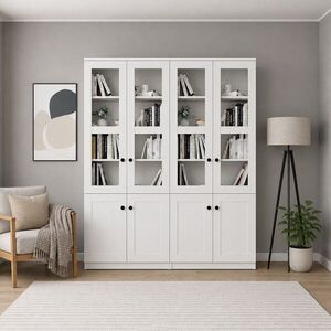 Imagine Dulap multifunctional, Hanah Home, Lisa 1600-201, 160x190x37 cm, PAL, Alb