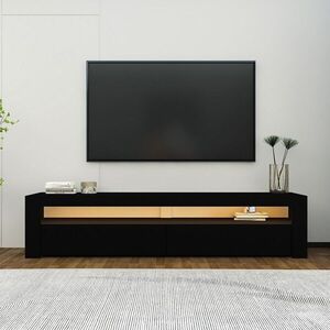 Imagine Comoda TV, Hanah Home, Batı, 150x46.8x36.8 cm, PAL, Negru