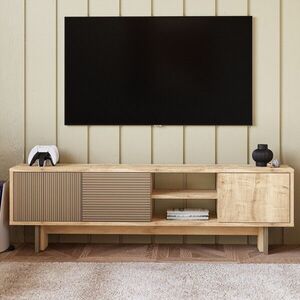 Imagine Comoda TV, Hanah Home, Ravello, 150x45x30 cm, PAL, Stejar cald / Stejar safir