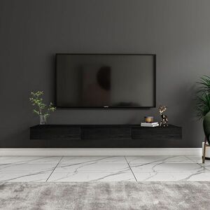 Imagine Comoda TV, Hanah Home, Avalon, 140x16.6x31.8 cm, PAL, Negru