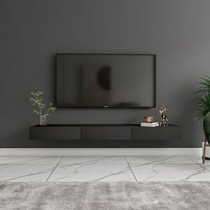 Imagine Comoda TV, Hanah Home, Avalon, 140x16.6x31.8 cm, PAL, Antracit