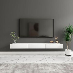 Imagine Comoda TV, Hanah Home, Avalon, 140x16.6x31.8 cm, PAL, Alb