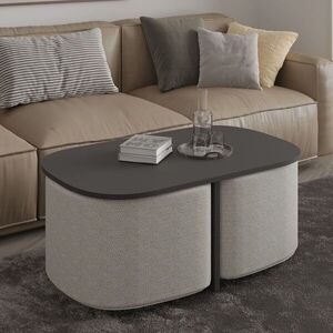 Imagine Set masute de cafea, Hanah Home, Twin, PAL, Antracit