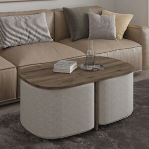 Imagine Set masute de cafea, Hanah Home, Twin, PAL, Nuc antic