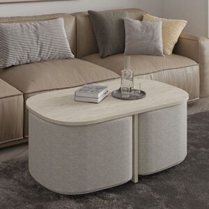 Imagine Set masute de cafea, Hanah Home, Twin, PAL, Travertin