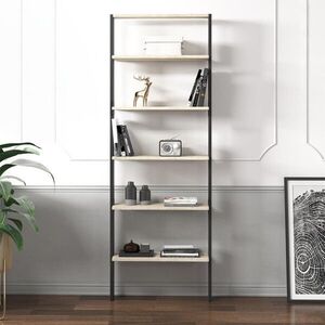 Imagine Corp biblioteca, Hanah Home, Hero, 61x180x25 cm, PAL, Travertin / Antracit