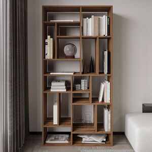 Imagine Corp biblioteca, Hanah Home, Nicola, 90x180x30 cm, PAL, Nuc antic