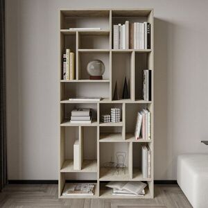 Imagine Corp biblioteca, Hanah Home, Nicola, 90x180x30 cm, PAL, Travertin