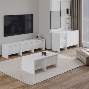 Imagine Set mobilier living, Hanah Home, Laris, PAL, Alb