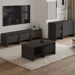 Imagine Set mobilier living, Hanah Home, Laris, PAL, Antracit