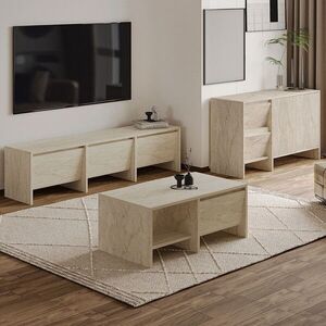 Imagine Set mobilier living, Hanah Home, Laris, PAL, Travertin