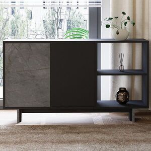 Imagine Consola, Hanah Home, Ravello, 140x80x35 cm, PAL, Marmură / Antracit