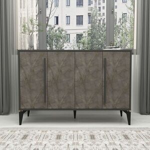 Imagine Consola, Hanah Home, Majoır, 140x95x35.3 cm, PAL, Marmură Gordion / Antracit