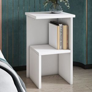 Imagine Noptiera, Hanah Home, Roisin, 29.6x50x29.6 cm, PAL, Alb