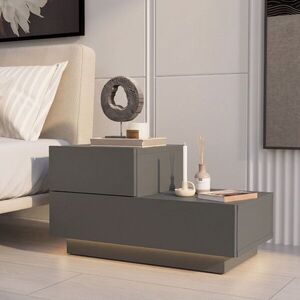Imagine Noptiera, Hanah Home, Kayra, 70x35x38.3 cm, PAL, Antracit