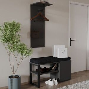 Imagine Cuier cu pantofar, Hanah Home, Lion, PAL, Antracit