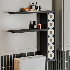 Imagine Raft de perete, Hanah Home, Tiny, 60x61.8x15 cm, PAL, Antracit