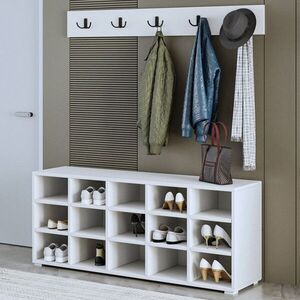 Imagine Pantofar, Hanah Home, Talu, 120x51.6x29.6 cm, PAL, Alb