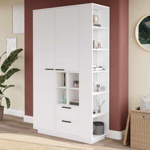 Imagine Dulap multifunctional, Hanah Home, Frt1-W, 110x190x45 cm, PAL, Alb
