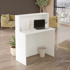 Imagine Masa de receptie, Hanah Home, Beg20-W, 90x110x44.5 cm, PAL, Alb